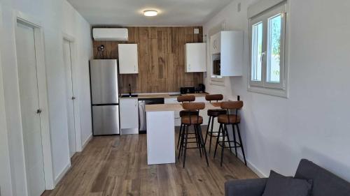 Køkken eller tekøkken på Passive House con piscina y jardín privado