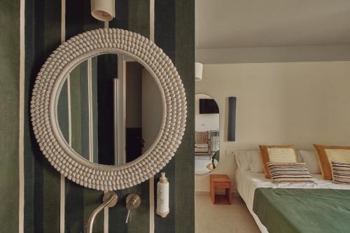 Hotel Atlante Sanxenxo Boutiqueにあるベッド