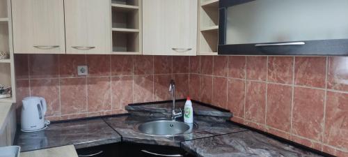 Kuchyň nebo kuchyňský kout v ubytování Apartman House Annesa