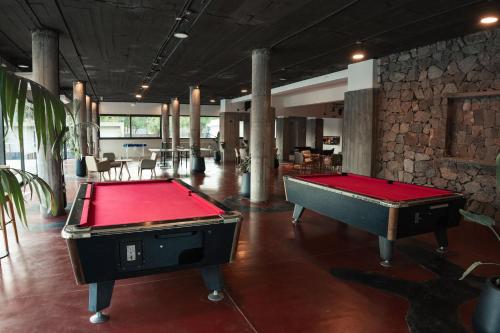 Biliár nebo kulečník v ubytování Hotel Belén