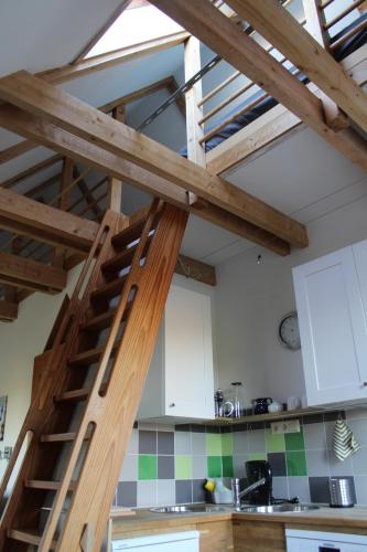 Una cocina o zona de cocina en Studio with sleeping gallery