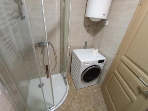 y baño con cabina de ducha y aseo. en Vip Bogic 2, en Zlatibor