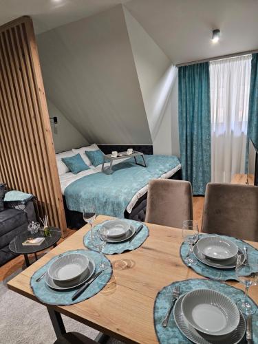 Postel nebo postele na pokoji v ubytování Nest 316 Bela Reka Kopaonik