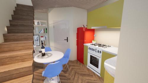 Dapur atau dapur kecil di La Maisonette de Symi
