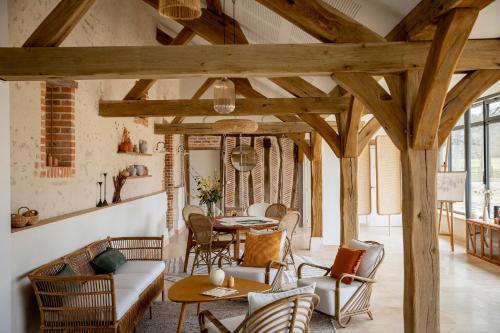 Restaurace v ubytování Les Hayes en Sologne