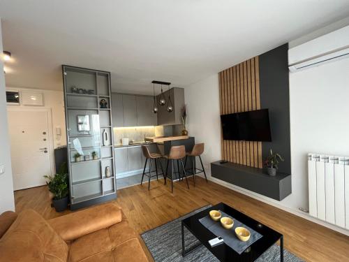 Η κουζίνα ή μικρή κουζίνα στο Sunnyhome