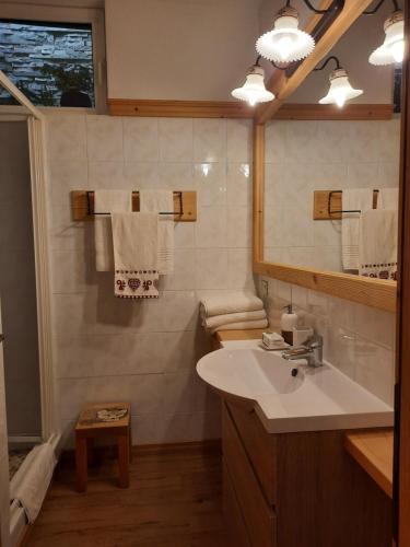 Koupelna v ubytování B&B Il Grappolo