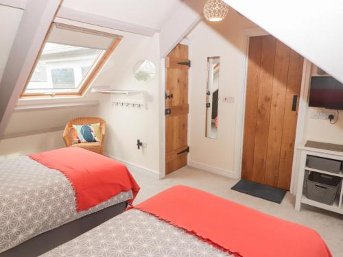 Postel nebo postele na pokoji v ubytování Morawel