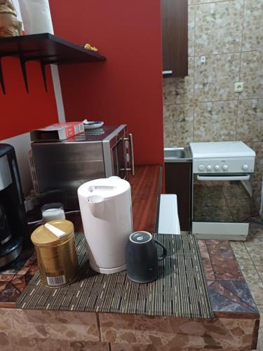 Ένα ή περισσότερα κρεβάτια σε δωμάτιο στο Garsoniera cu bucătărie Clara, Iulius Mall