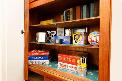 Die Bibliothek im Ferienhaus