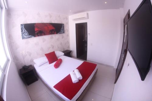 Postel nebo postele na pokoji v ubytování Bora Beach Club