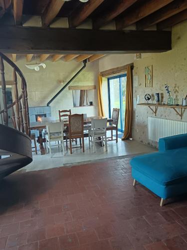 Posezení v ubytování Gîte de l'oeillet