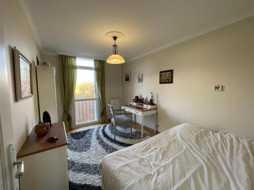 Giường trong phòng chung tại Bel & Grand Appartement proche du centre