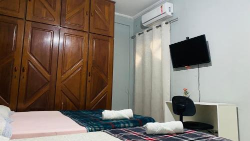 Кровать или кровати в номере Casa do Ivo Pousadas - Soft