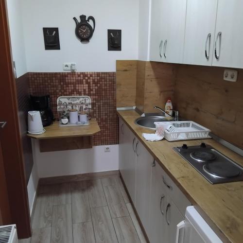 Η κουζίνα ή μικρή κουζίνα στο Luxory & Spa Apartman