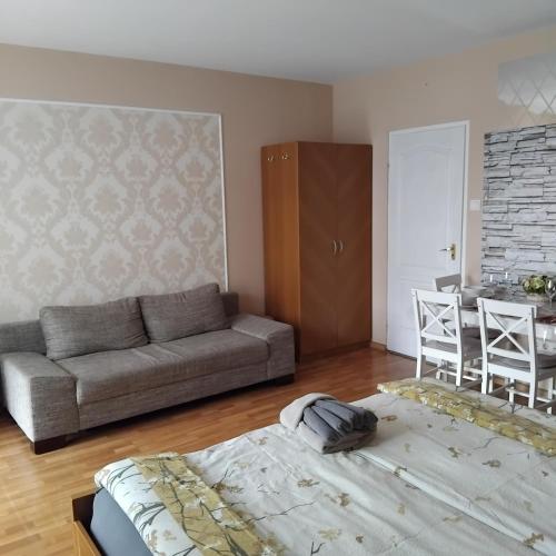 Χώρος καθιστικού στο Luxory & Spa Apartman