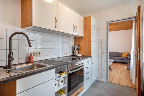 Dapur atau dapur kecil di Ferienwohnung am Bächler