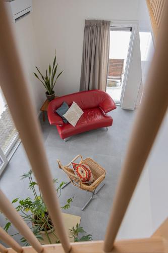 Area soggiorno di Vakantieverblijf Aan de Vaart