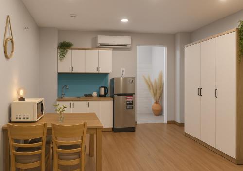 Η κουζίνα ή μικρή κουζίνα στο Peanuts Home - Spacious Double Room, Full Amenities