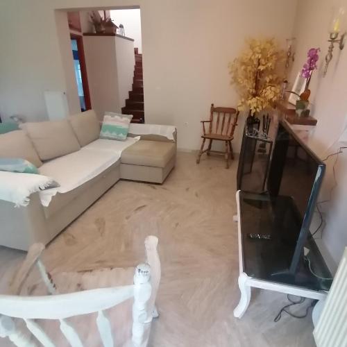 Ruang duduk di Peloponnese Guesthouse 12pax