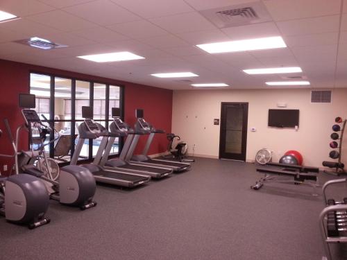 a gym with several treadmills and cardio machines at Homewood Suites by Hilton, Durango in Durango