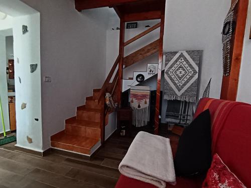 TV a/nebo společenská místnost v ubytování Casa acogedora en güimar