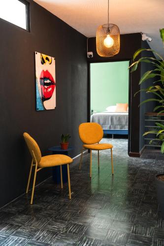 Χώρος καθιστικού στο Central Hostel Dolce Vita