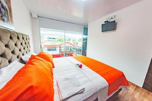 Ένα ή περισσότερα κρεβάτια σε δωμάτιο στο Lujoso Apartamento en Zona de Comercio