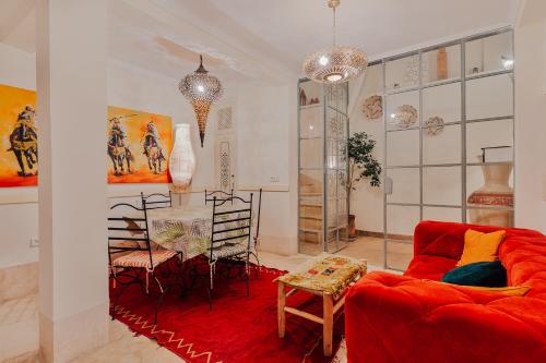 Zona d'estar a Riad Manaoui