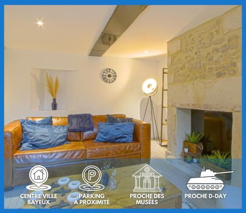 Victoire Duplex atypique cosy - PLEIN CENTRE HISTORIQUE BAYEUX PROCHE RESTAURANTS COMMERCES- LUMINEUX - PARKING GRATUIT A PROXIMITE- proche plages du débarquement, Omaha Beach