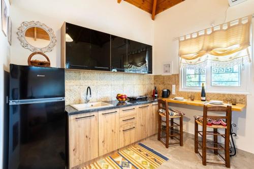 Кухня или мини-кухня в Petalidi Sunny Home Two
