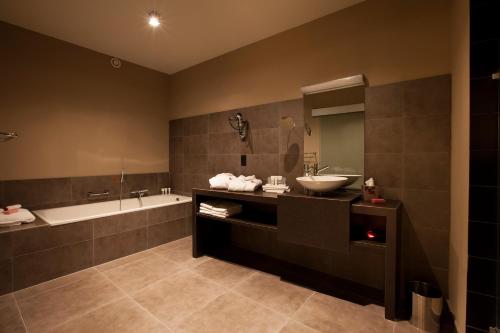 Koupelna v ubytování Hotel Vé