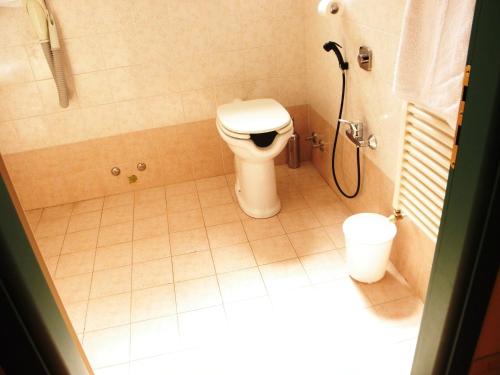 Koupelna v ubytování Albergo Ristorante Bigiù