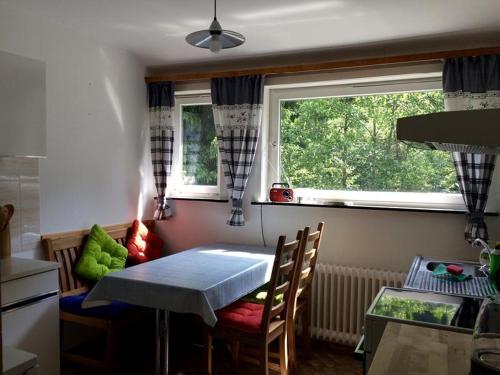 Posezení v ubytování Ferienwohnung-Momo-Villa-Strawalde-Altenau-Oberharz