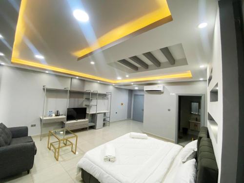 Kuchyň nebo kuchyňský kout v ubytování Carousel Hotel