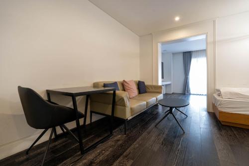 Χώρος καθιστικού στο Amare Hotel Jongno