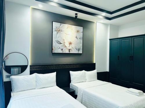 GALANG HOTELにあるベッド