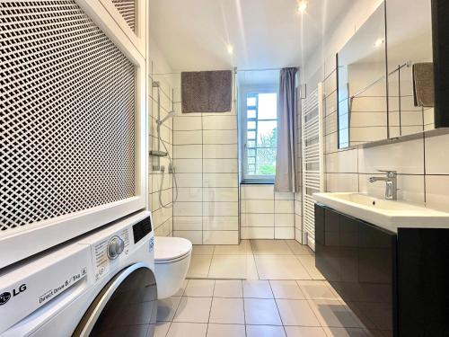 Koupelna v ubytování Business Apartment ZIMMERzuVERMIETEN in Solothurn