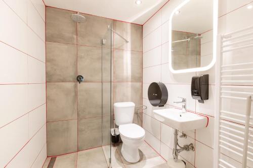 Koupelna v ubytování Boutique Apartments Possonium