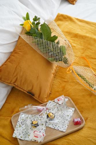 Ένα ή περισσότερα κρεβάτια σε δωμάτιο στο Mardenit Hotel Boutique