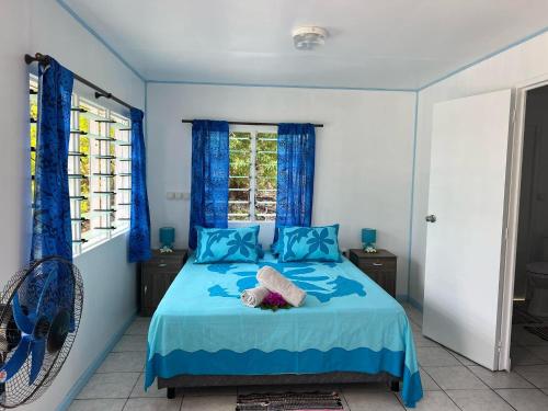 Katil atau katil-katil dalam bilik di Chez Guy , chambre familiale
