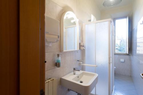 Koupelna v ubytování Hotel Moderno
