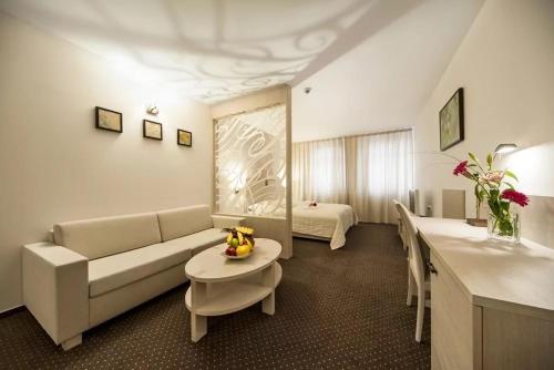 Posezení v ubytování Hotel Slamený Dom & SPA