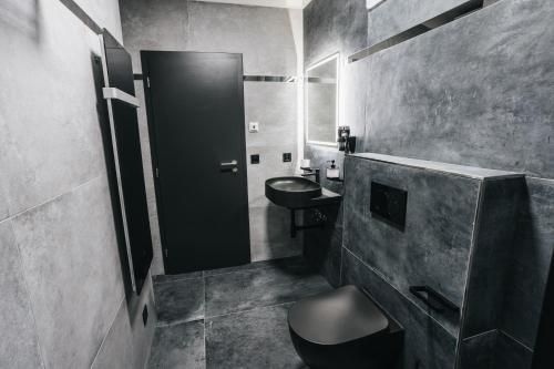 Koupelna v ubytování Apartmány U Doskočilů