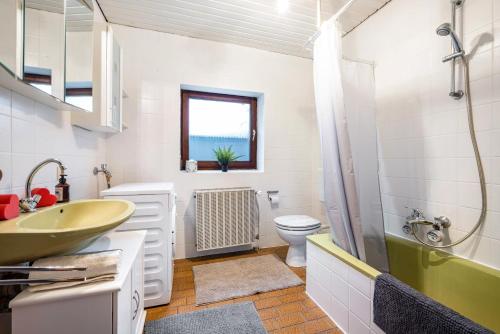 Koupelna v ubytování Ferienwohnung Jägerhaus im Allgäu