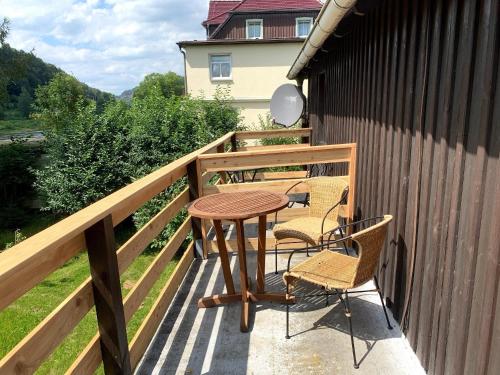 Μπαλκόνι ή βεράντα στο Ferienhaus Nicklas