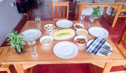 Jídlo v prázdninového domu nebo okolí