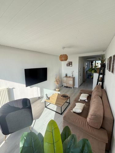 Μια τηλεόραση ή/και κέντρο ψυχαγωγίας στο Grand T2 cosy et lumineux face à l'étang