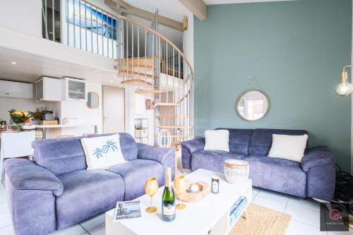 Biscarrosse Plage Maison avec piscine collective à 100m des plages pour 6 personnes