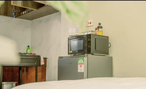 Kuchyň nebo kuchyňský kout v ubytování Silver Studios with WIFI & Netflix